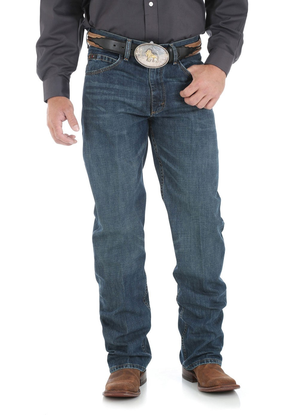 Wrangler - 20X Competition Relaxed Fit Jeans - River Wash at Buffalo Bills Western