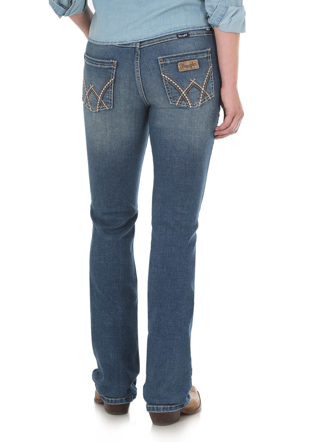 Wrangler - Womens Retro Mid Rise Boot Cut Jeans - Mae 2 at Buffalo Bills Western