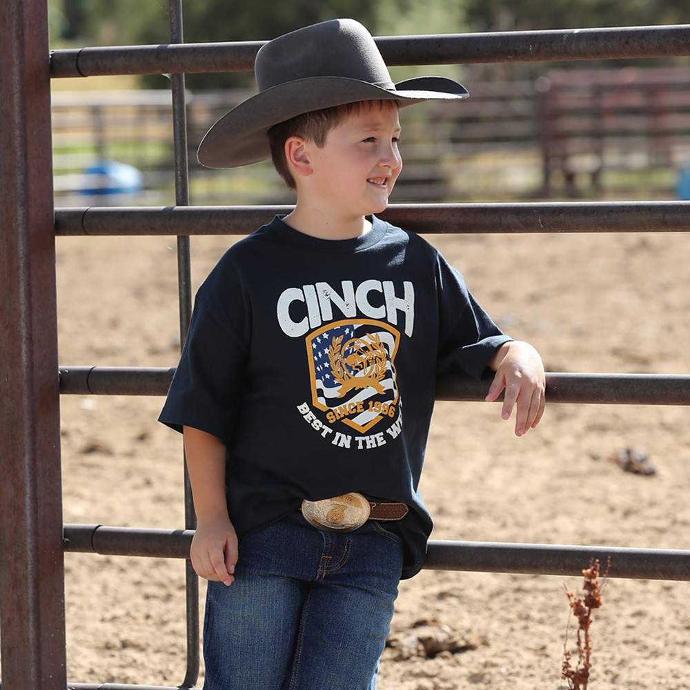 navy cinch shirt