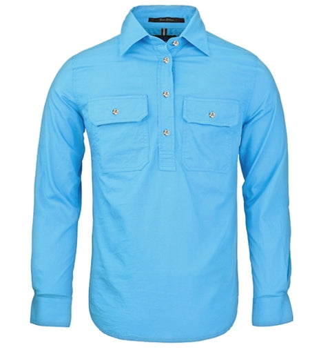 Ritemate - Womens Cornflower Pilbara Work Shirt at Buffalo Bills Western