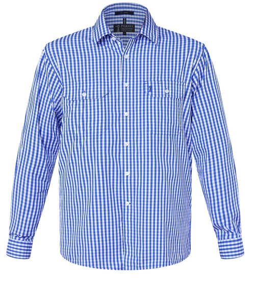 Ritemate - Mens Pilbara Blue Check Shirt