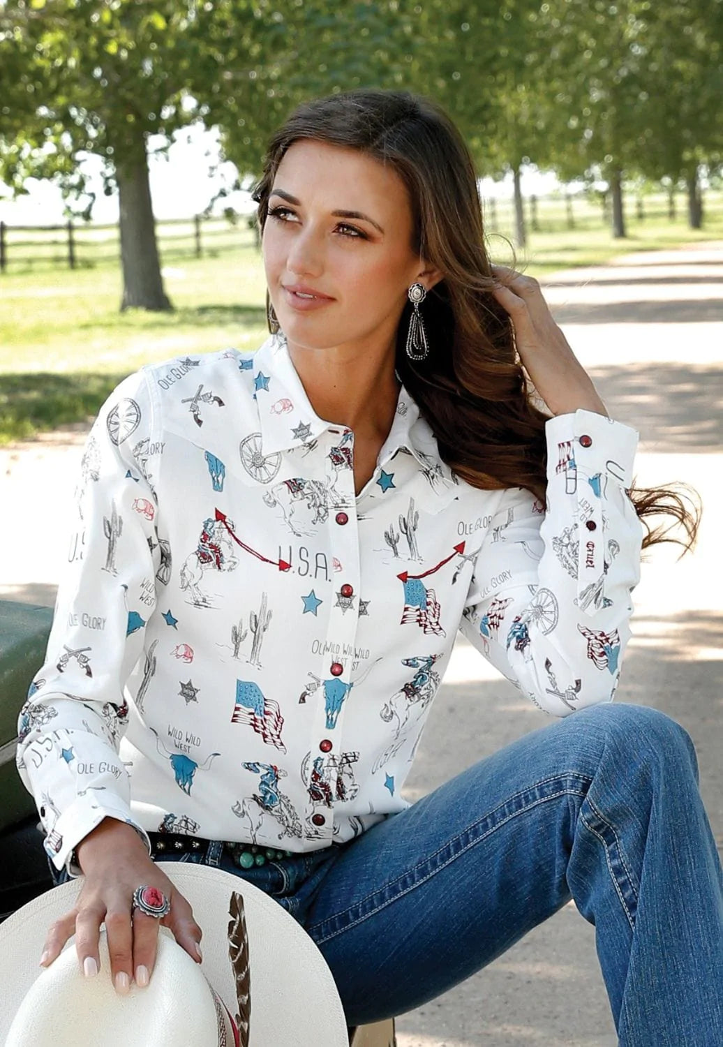 Cruel Girl - Womens Wild West Arena Shirt CTW7398001 at Buffalo