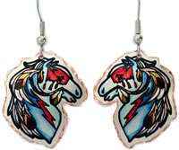 Native American - War Horse Earrings