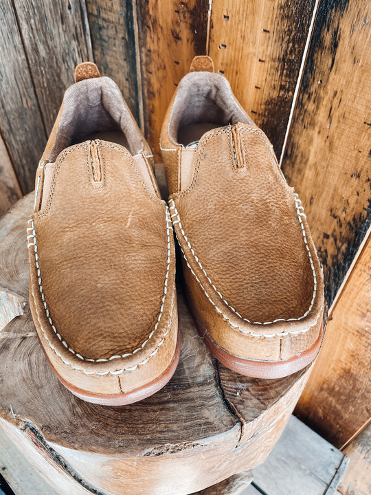 Georgia - Mens Cedar Falls Driving Mocs Tan