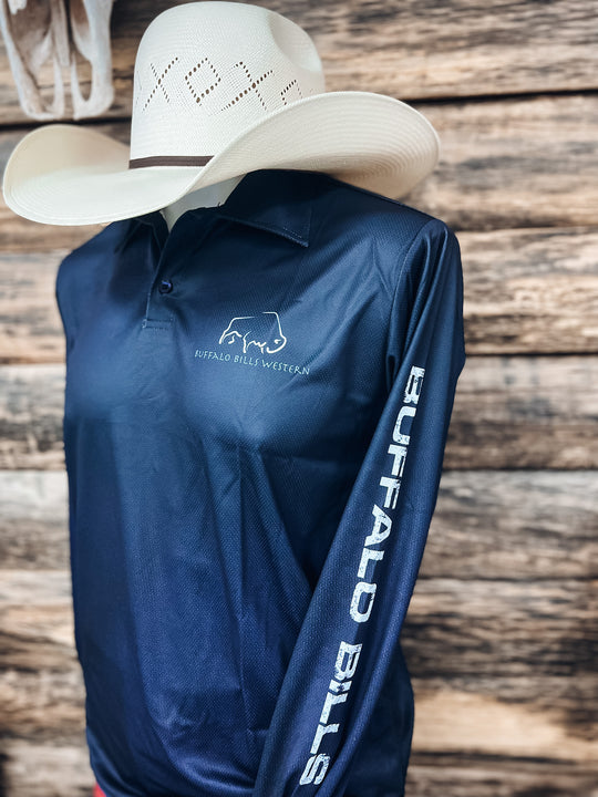 BBWS - Mens Navy NT Fishing Shirt