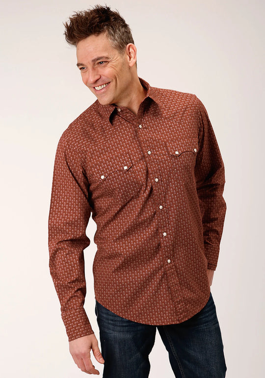 Roper - Mens West Made Collection - Brown Print