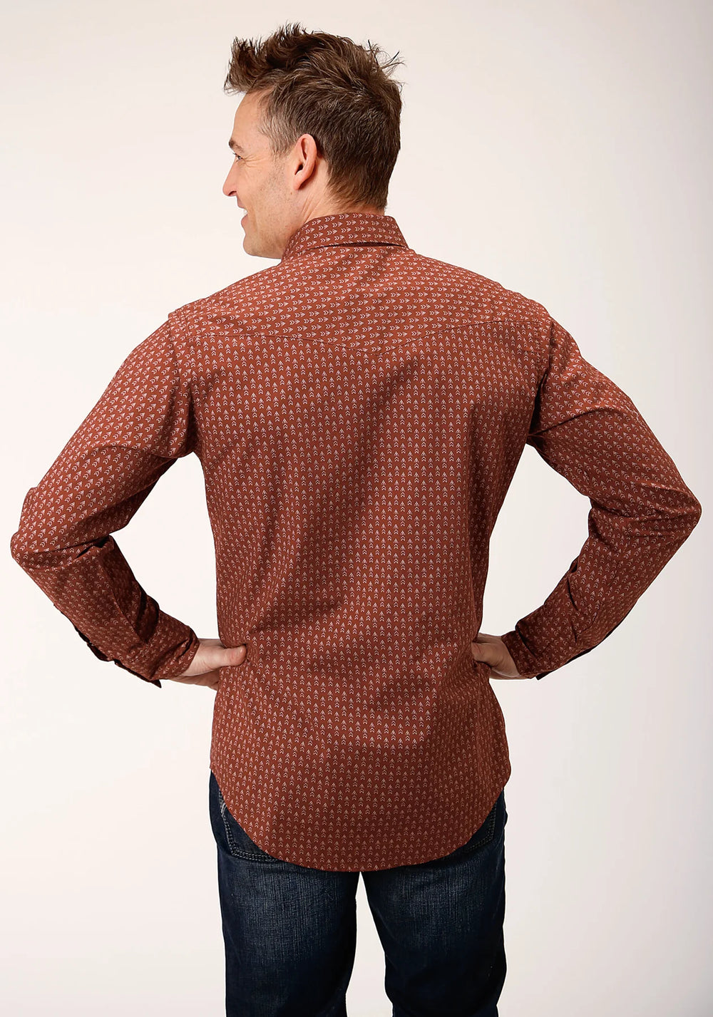 Roper - Mens West Made Collection - Brown Print