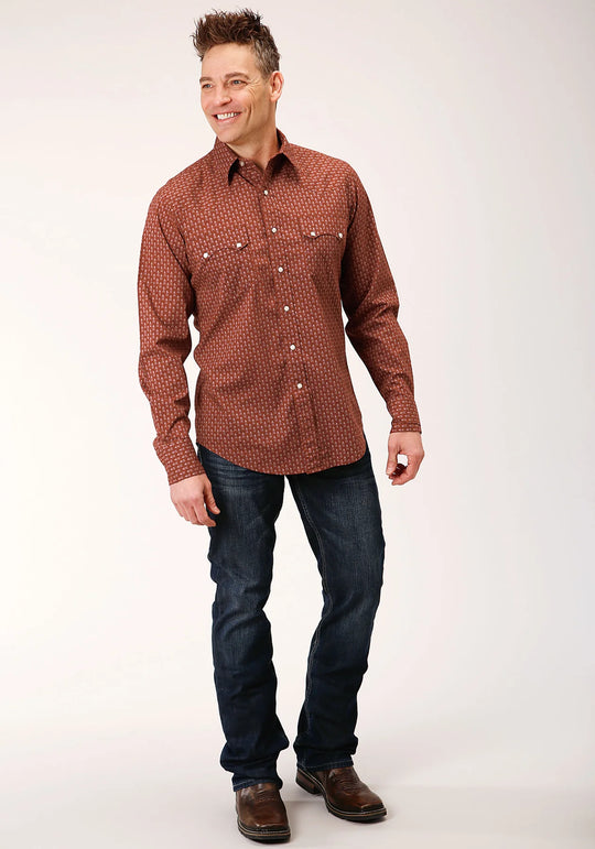 Roper - Mens West Made Collection - Brown Print