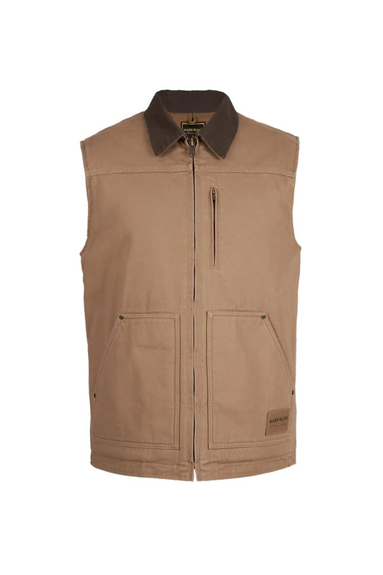 Hard Slog - Men's Canvas Vest - Mushroom
