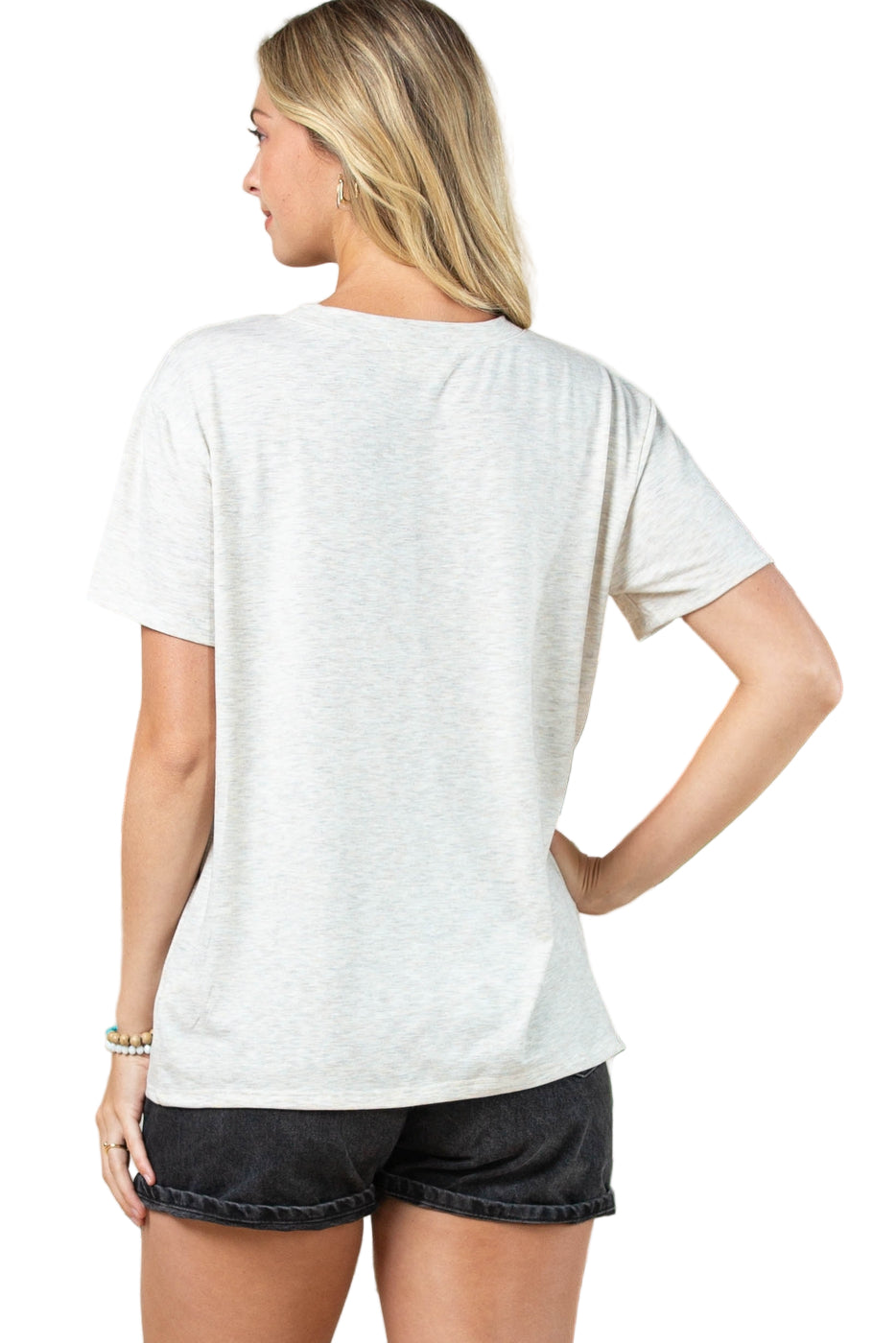 Buffalo Belle - Womens Running Horses Oatmeal Tee