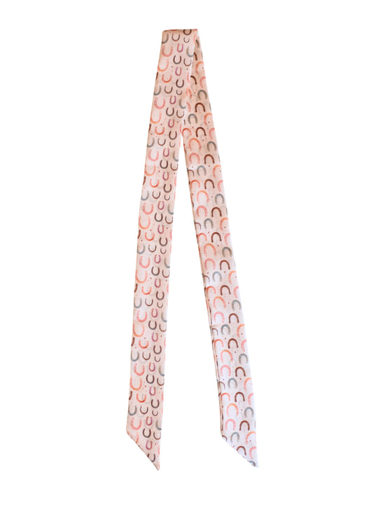 Wild Rag - Colorful Lucky Horseshoes Twilly Scarf