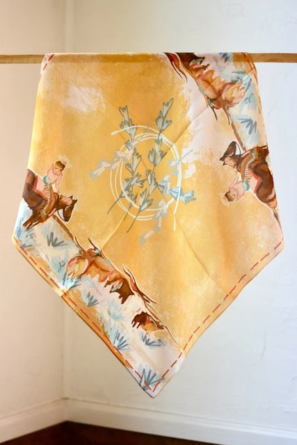 Wild Rag - Longhorn Open Range Cowgirl