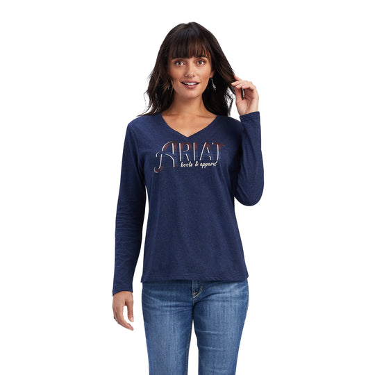 Ariat - Womens REAL Navy Relaxed Tee