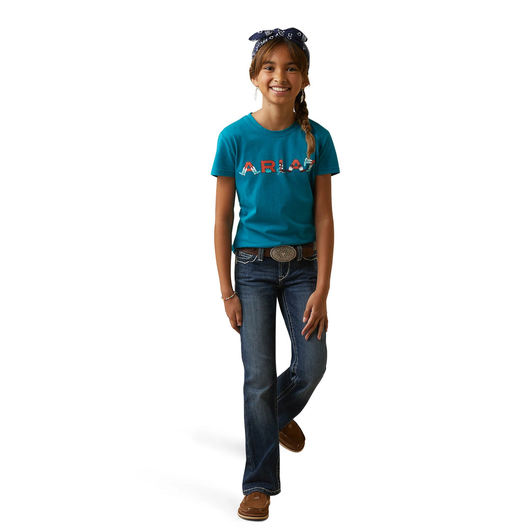 Ariat - Girls Real Boot Kickin Tee