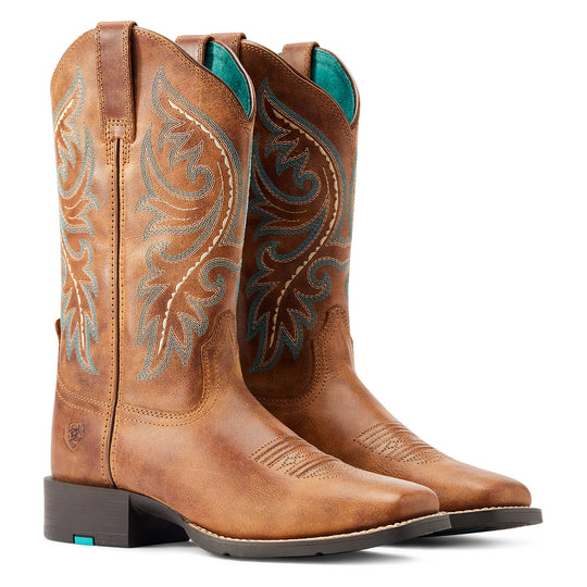 Ariat - Womens Round Up Back Zip Desert Boots