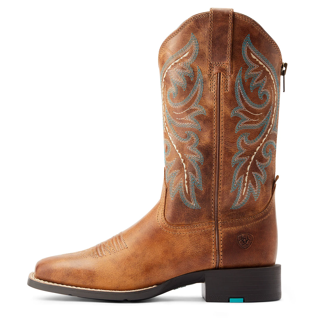 Ariat - Womens Round Up Back Zip Desert Boots
