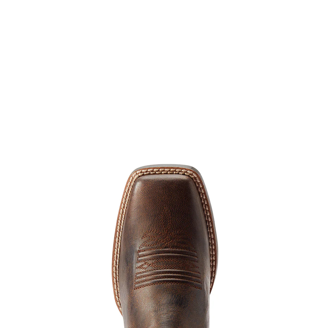 Ariat - Round Up Back Zip Mocha/ Rasberry Boots