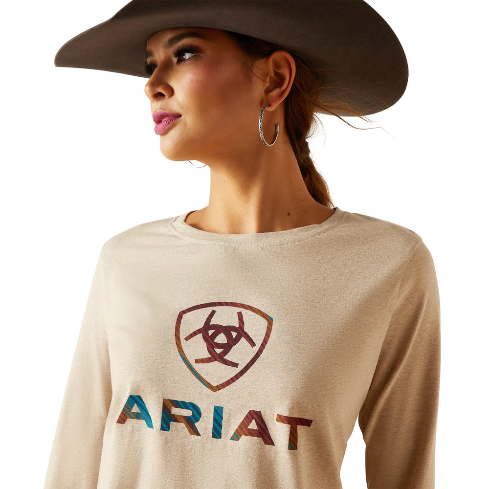 Ariat - Womens L/S Serape Oatmeal Shirt