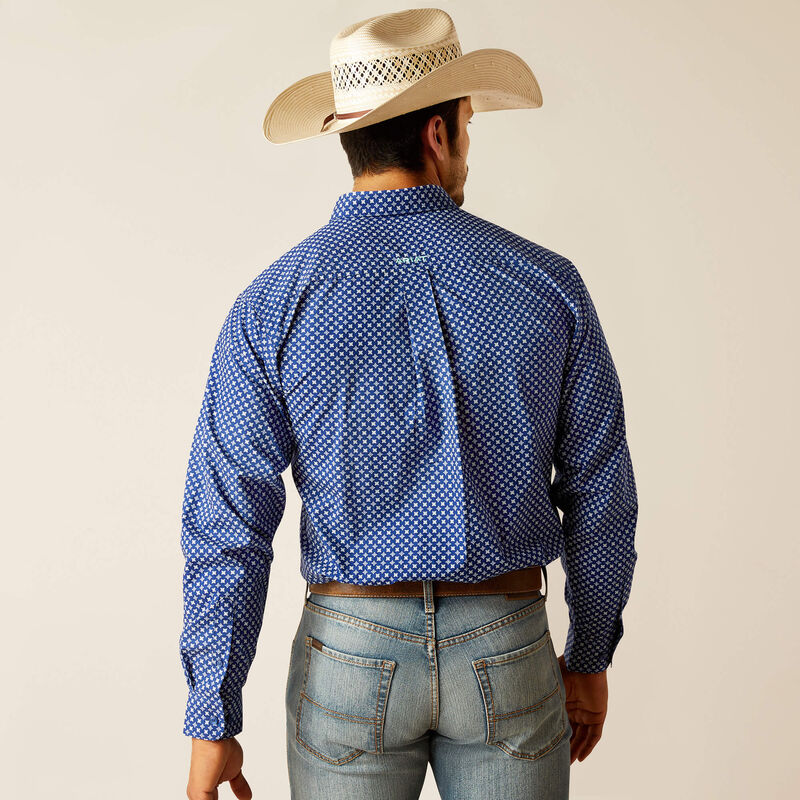 Ariat - Mens Price Fitted Blue Arena Shirt