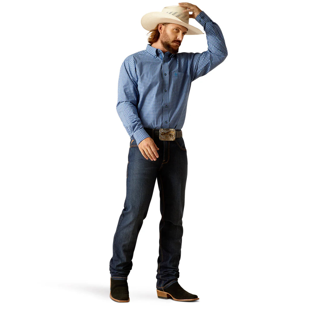 Ariat - Mens Pro Series Blue Perrin Classic Fit Shirt