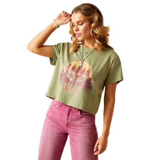 Ariat - Womens Sage Green Charlie Graphic Tee