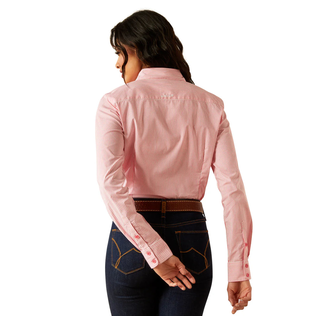 Ariat - Womens Kirby Stretch Rose Stripe Arena Shirt