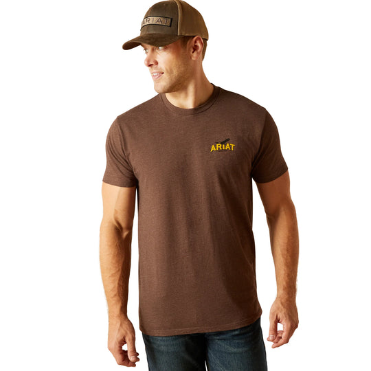 Ariat - Mens Bison Sketch Brown Tee