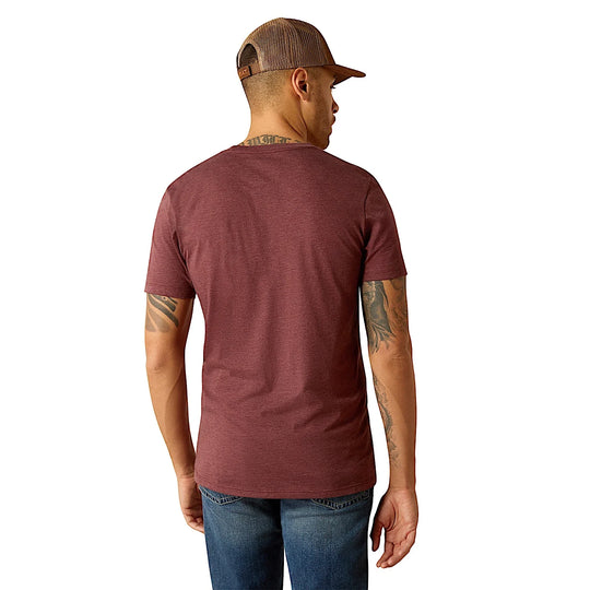 Ariat - Mens Boot Co Maroon Tee