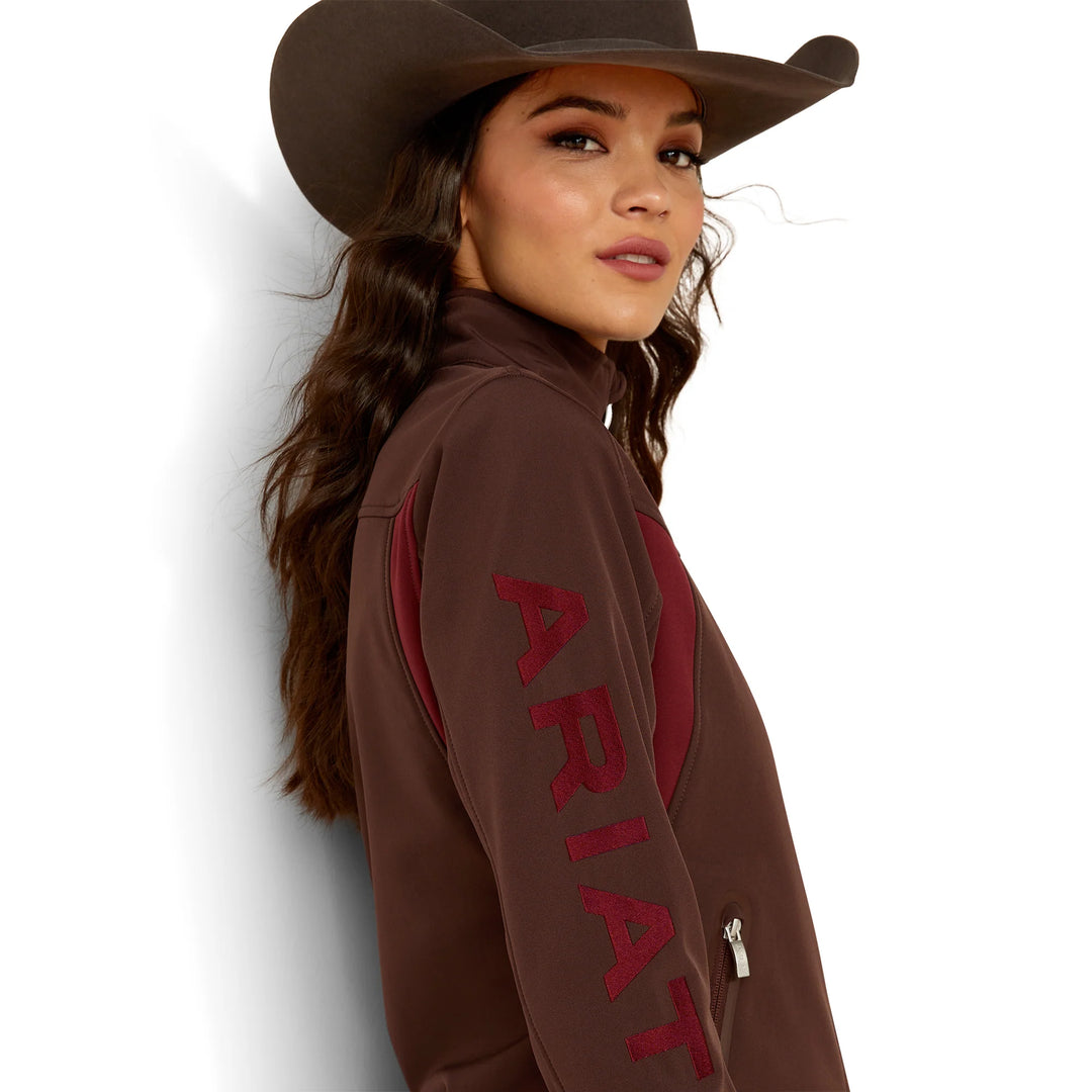 Ariat - Womens Chocolate Plum Team Softshell Jacket
