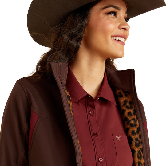 Ariat - Womens Chocolate Plum Team Softshell Jacket