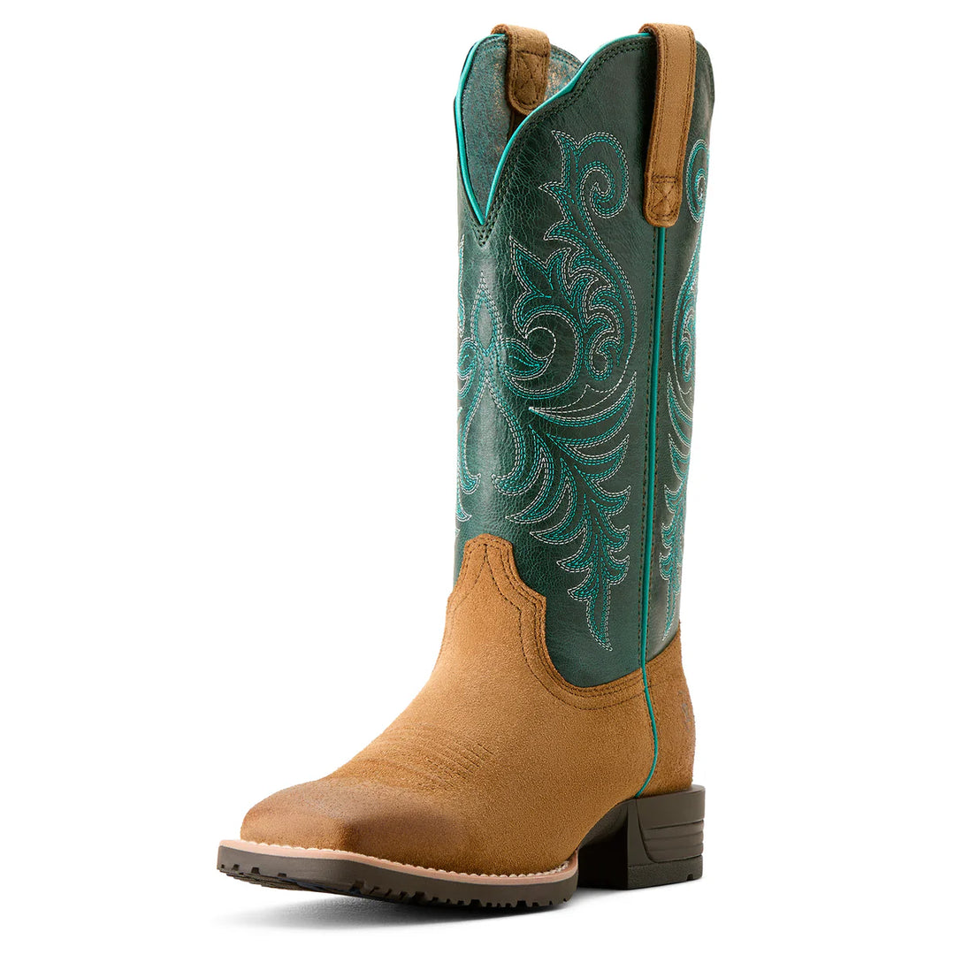 Ariat - Womens Hybrid Ranch Time Deep Teal Boot