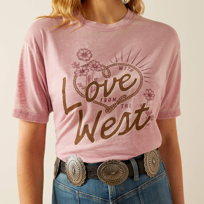 Ariat - Womens Pink West Zephyr Tee