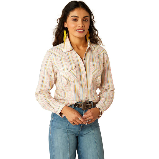 Ariat -  Alyssa Snap Shirt Carnation Dobby