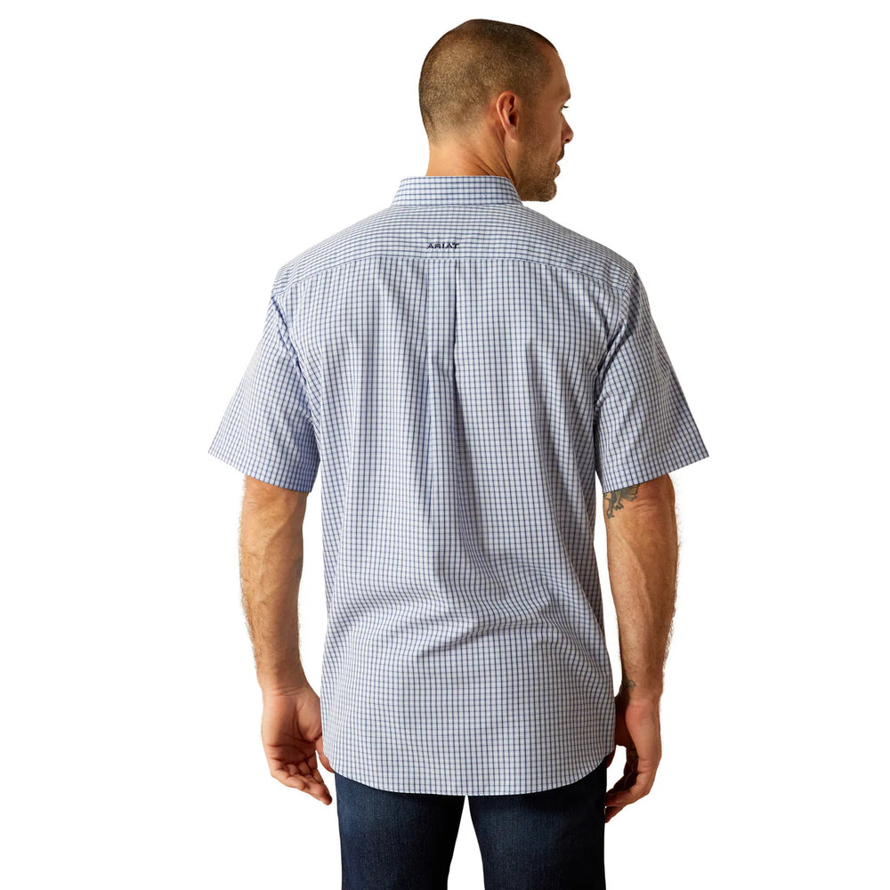 Ariat - Mens White Wrinkle Free Ozzy S/Sleeve Arena Shirt