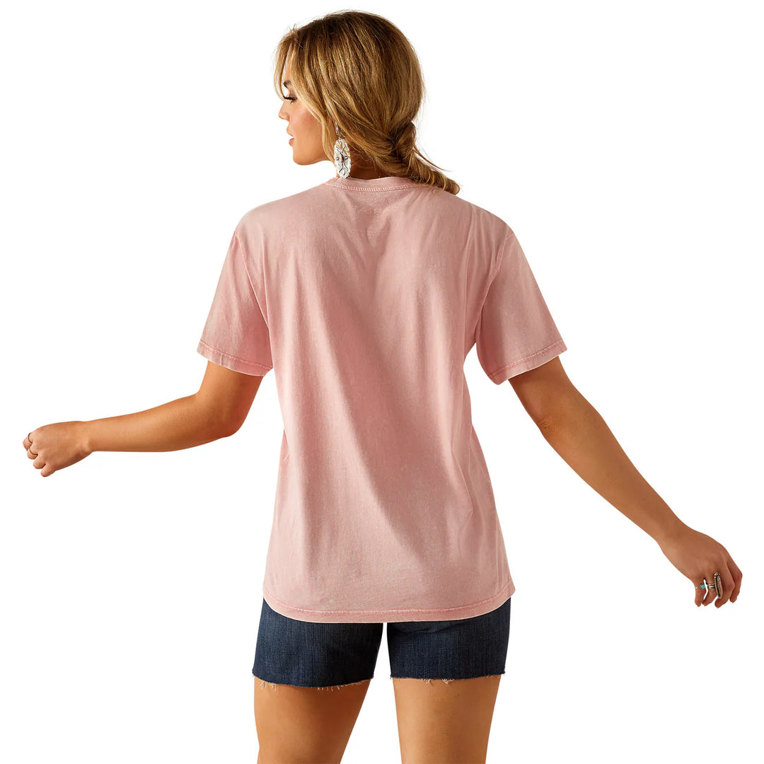 Ariat - Womens Howdy Washed Pink T-Shirt