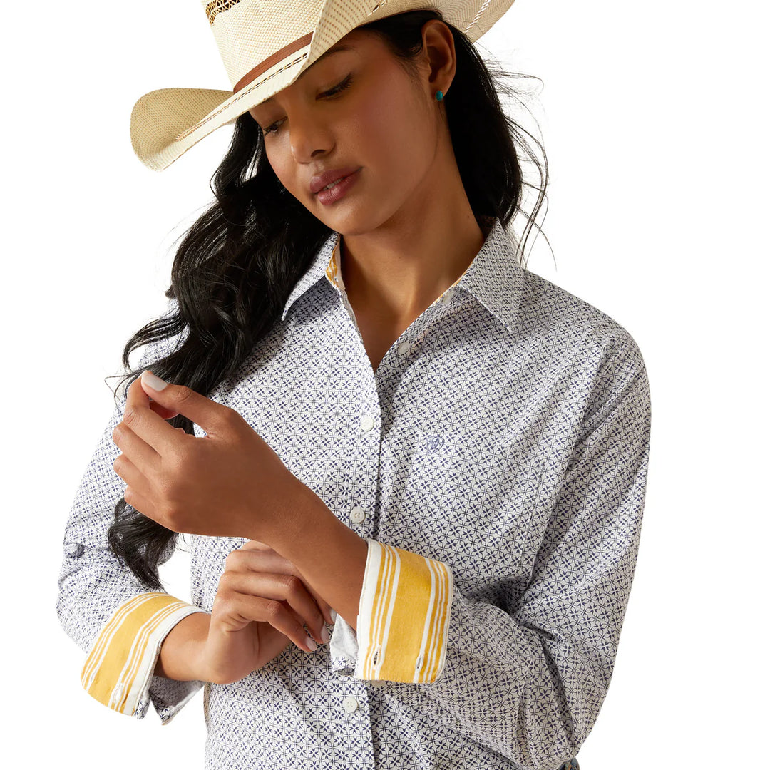 Ariat - Womens Ocean Geo Kirby Stretch Shirt
