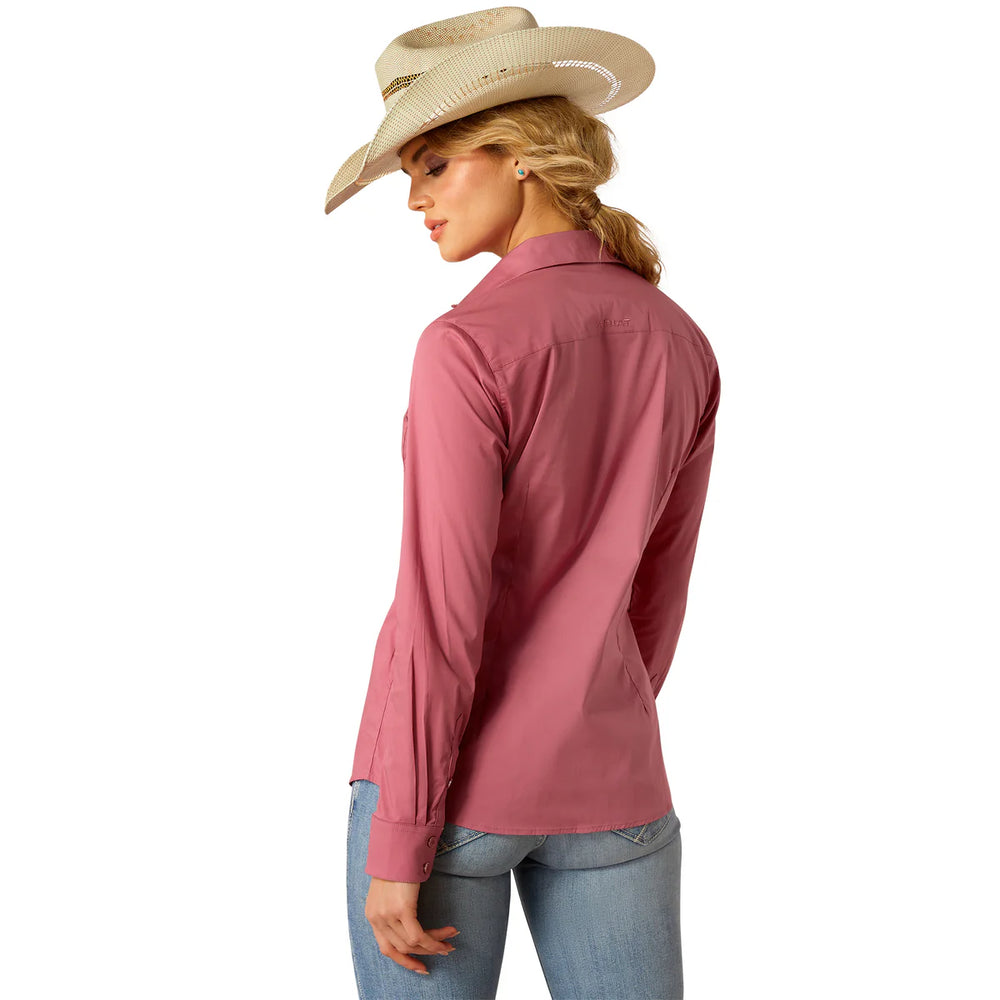 Ariat - Womens Rose Wine Kirby Stretch Shirt