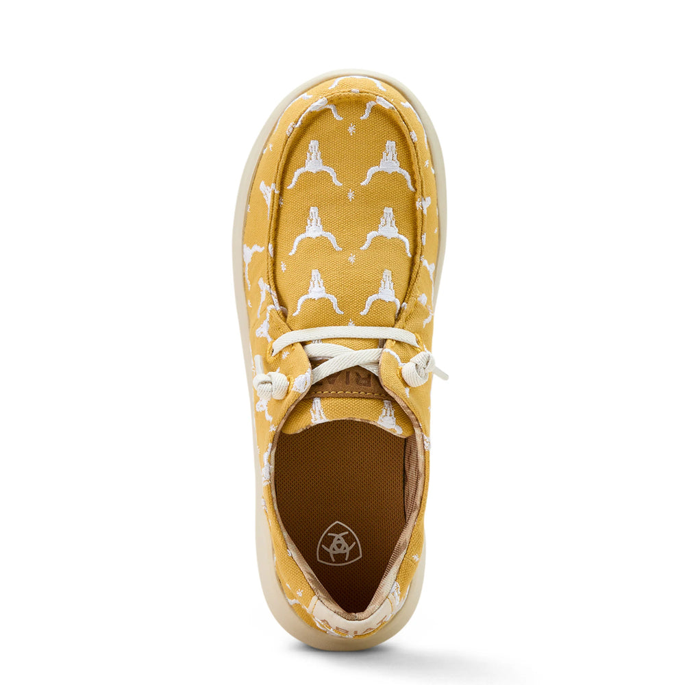 Ariat - Womens Doodle Mustard Steer Hilo