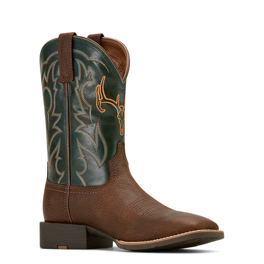 Ariat - Mens Sport Rodeo Cowboy Green Boots