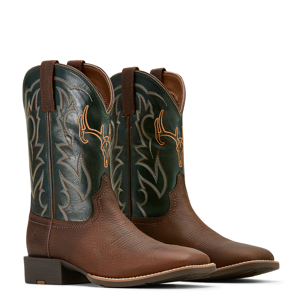 Ariat - Mens Sport Rodeo Cowboy Green Boots