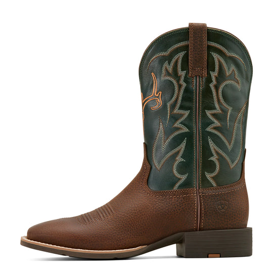 Ariat - Mens Sport Rodeo Cowboy Green Boots