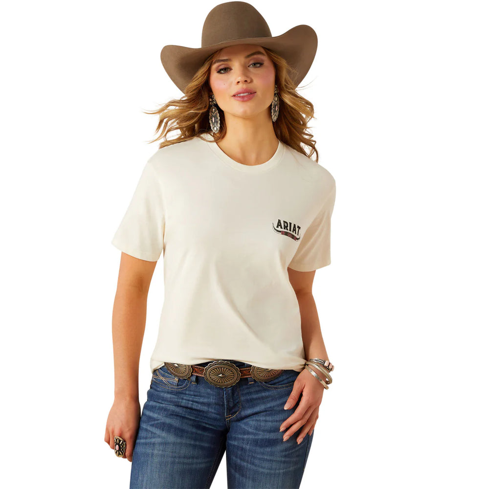 Ariat - Womens Ariat Bull Horns T-Shirt
