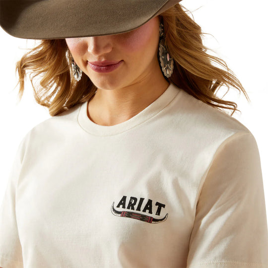 Ariat - Womens Ariat Bull Horns T-Shirt