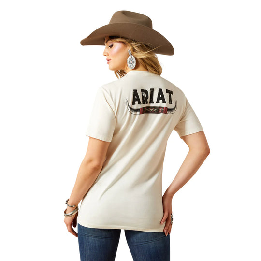 Ariat - Womens Ariat Bull Horns T-Shirt