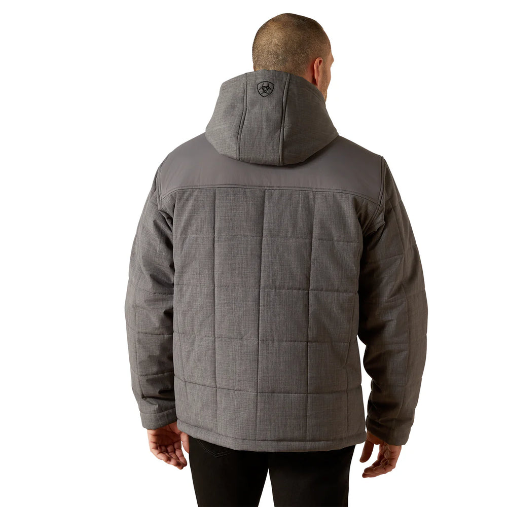 Ariat - Men's Grey Crius Hooded Insulated Jacket