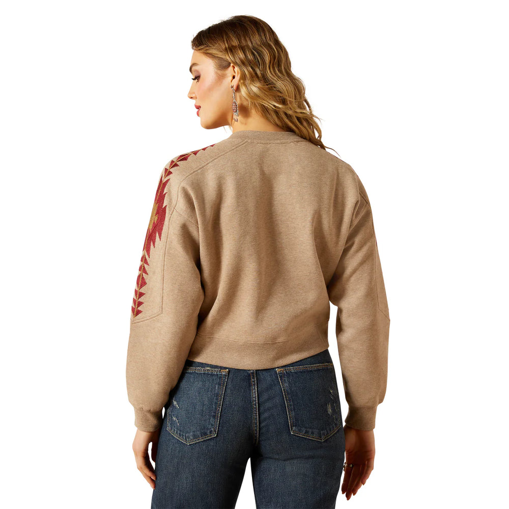 Ariat - Women's Brown Heather Tatonka Sweatshirt