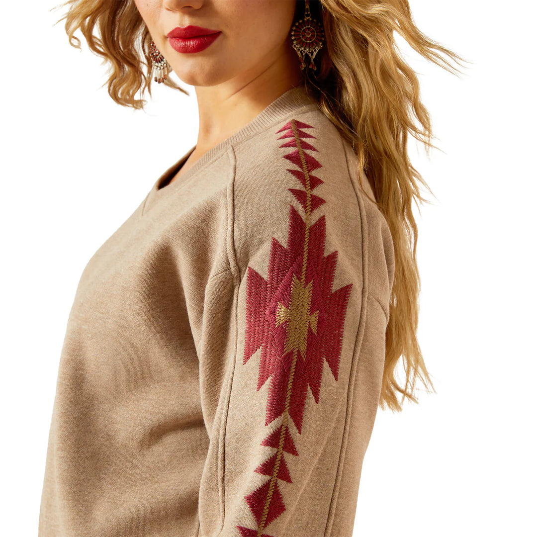 Ariat - Women's Brown Heather Tatonka Sweatshirt