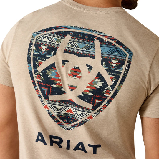 Ariat - Mens Sandstone Shield Brindle Classic Fit T-Shirt