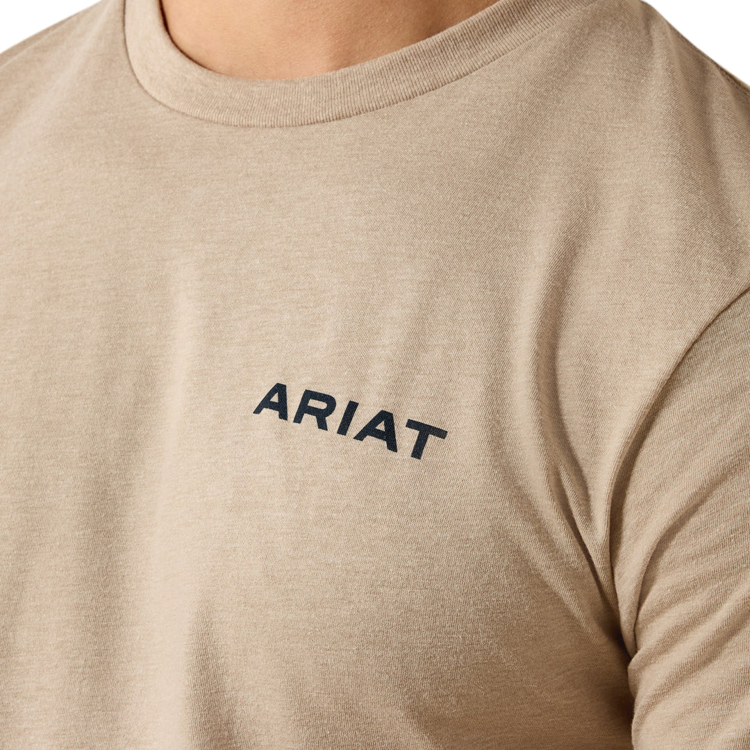 Ariat - Mens Sandstone Shield Brindle Classic Fit T-Shirt