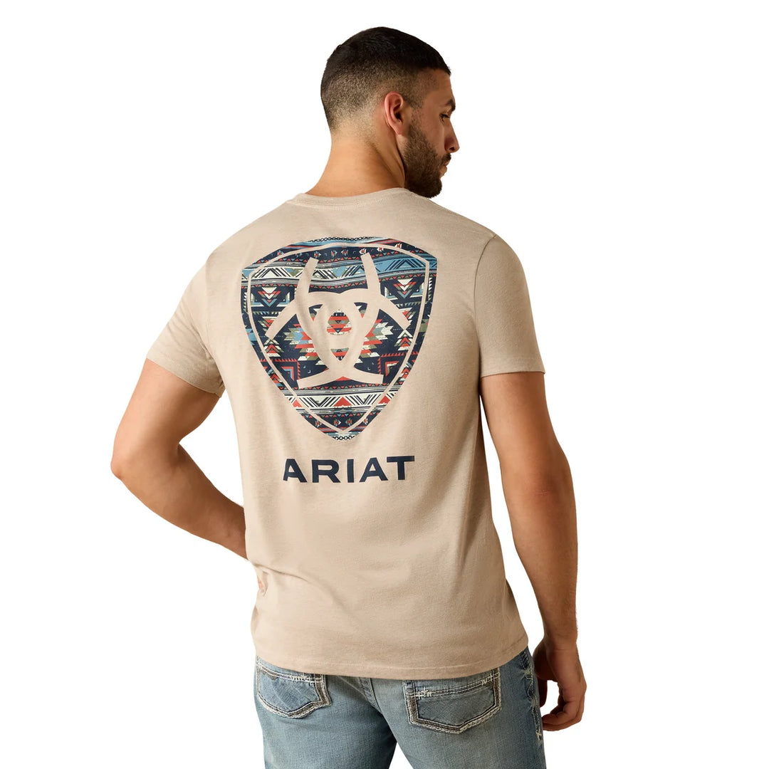 Ariat - Mens Sandstone Shield Brindle Classic Fit T-Shirt
